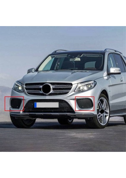 Mercedes-Benz Gle Gls Class W166 2016-2018 Için Araba Sol Ön Tampon Sis Farı Izgarası Kapağı 2928855322 (Yurt Dışından)