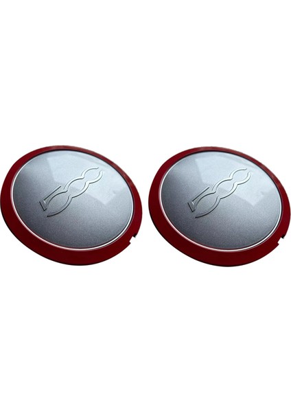 Fiat 500 Tekerlekleri Için 2 Adet 133Mm Göbek Kapağı Merkez Göbek Kapakları Toz Kapağı 68078419Ac 68078421Ac (Yurt Dışından)