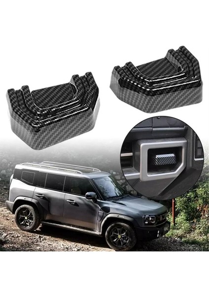 Off-Road Römork Kapağı Trim Çıkartmaları Römork Kancası Kapağı Chery Jetour Traveler T2 Carbon Için Dış Trim (Yurt Dışından)