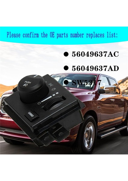 56049637Ac Far Anahtarı Gösterge Anahtarı Sis Lambası Anahtarı Dodge Dakota 05-11 Için (Yurt Dışından)