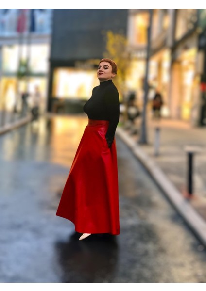 Deri Cepli Kloş Uzun Etek fiyatları