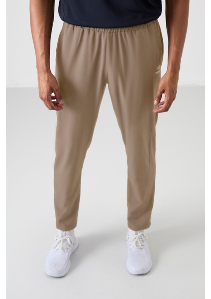 Bej Polyester Ince Yumuşak Comfort Fit Erkek Eşofman Alt - 82119