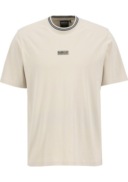 B.ıntl Logo Tipped T-Shirt GY55 Oyster Grey fiyatları
