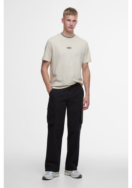 B.ıntl Logo Tipped T-Shirt GY55 Oyster Grey modelleri