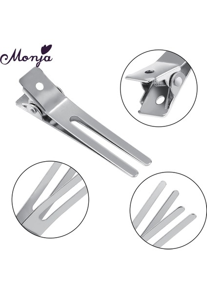 Monja 5 Adet Çelik Saç Klipleri Kuaförlük Ayarı Kıvırmak Tokalar Çift Uçlu Tokalarım Salon Veya Ev Saç Aksesuarları (Yurt Dışından) indirimleri