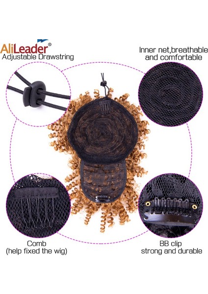 Sapıkça Kıvırcık Saç Patlama Sentetik Saç Topuz Chignon Patlama ile Ipli At Kuyruğu Afro Puf Yanlış Patlama Saç Parçaları Kadınlar Için (Yurt Dışından) modelleri