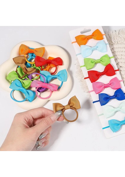 5/10/20 Adet/grup Bebek Fiyonkları Şerit Saç Kauçuk Kızlar Için Kravatlar Elastik Hairbands Bebekler Pigtail Tutucular Saç Aksesuarları (Yurt Dışından) modelleri