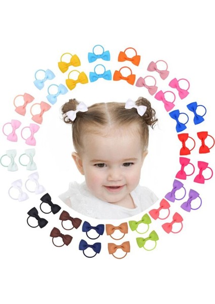 5/10/20 Adet/grup Bebek Fiyonkları Şerit Saç Kauçuk Kızlar Için Kravatlar Elastik Hairbands Bebekler Pigtail Tutucular Saç Aksesuarları (Yurt Dışından) fırsatları