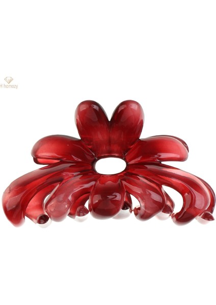 3 Adet Büyük Çiçek Vintage Şeker Renk Charm Akrilik Klipler Süsleme (Yurt Dışından)