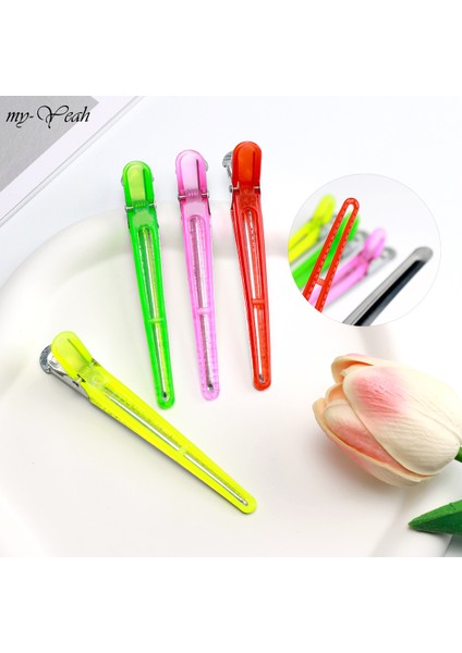 Myyeah 4 Adet/takım Tutma Saç Klipleri Berber Salonu Düz Ördek Ağız Tokalar Tek Uçlu Saç Kesme Aksesuarları Kuaförlük Araçları (Yurt Dışından)