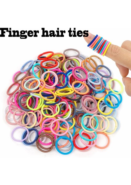 100 Adet Bebek Saç Bağları, 36 Çok Renkli 2cm Çapında Hiçbir Kırışık Parmak Kauçuk Saç Elastik, Küçük Ince Saç At Kuyruğu Tutucular Hai (Yurt Dışından) indirimleri