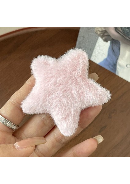 Adet Trendy Y2K Yıldız Tokalar Kızlar Sevimli Tatlı Peluş Sonbahar Kış Tokalarım Pentagram Saç Tokaları Kadınlar Için Saç Aksesuarları (Yurt Dışından) fırsatları