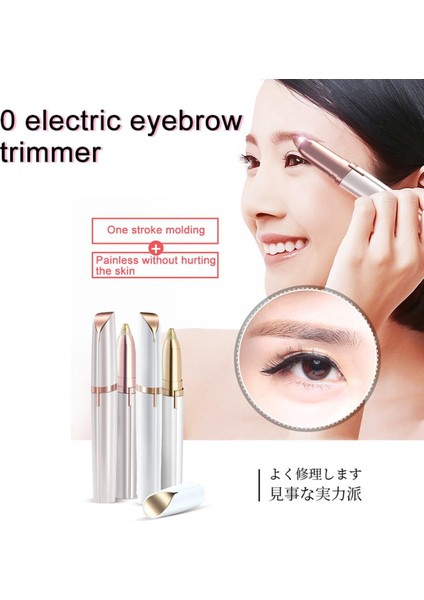 Kaş Bıçağı Giyotin Hassas Elektrikli Kaş Jilet Kadın Yüz Saç Çıkarıcı Tarak Ağrısız Burun Yüz Dudak Çene Boyun (Yurt Dışından)