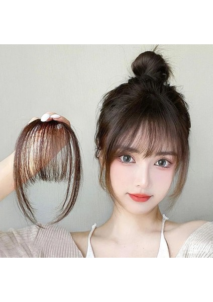 Hava Patlama Saç Şekillendirici Araçları Saç Clip-Uzatma Sentetik Saç Saçak Doğal Yanlış Postiş Kadın Patlamalarda Klipler (Yurt Dışından)