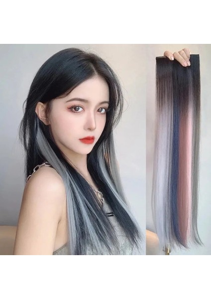 Hava Patlama Saç Şekillendirici Araçları Saç Clip-Uzatma Sentetik Saç Saçak Doğal Yanlış Postiş Kadın Patlamalarda Klipler (Yurt Dışından) indirimleri