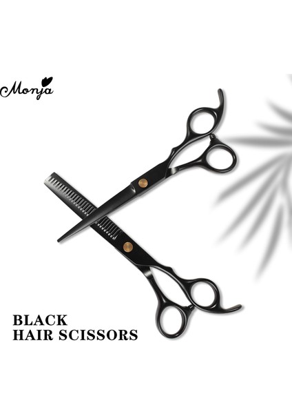 Monja Profesyonel Kuaförlük Kesme Inceltme Siyah Paslanmaz Çelik Berber Saç Düz Kesim Diş Kesme Makinesi Dıy Salon Saç Şekillendirici Araçları (Yurt Dışından) indirimleri