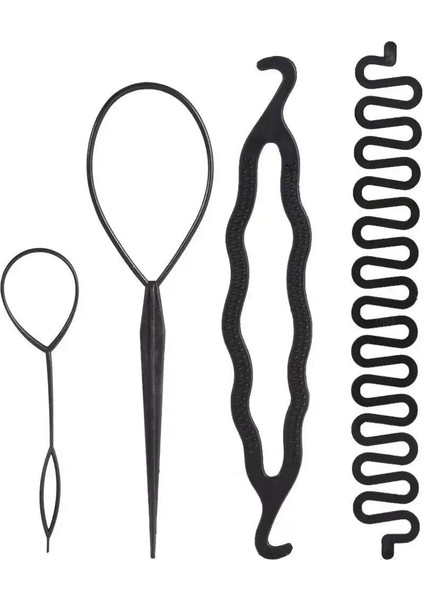 Adet/takım Sihirli Saç Örgü Büküm Bigudi Şekillendirici Seti Firkete Tutma Saç Braiders Çekme Saç Iğne At Kuyruğu Dıy Şekillendirici Aracı (Yurt Dışından) fiyatları