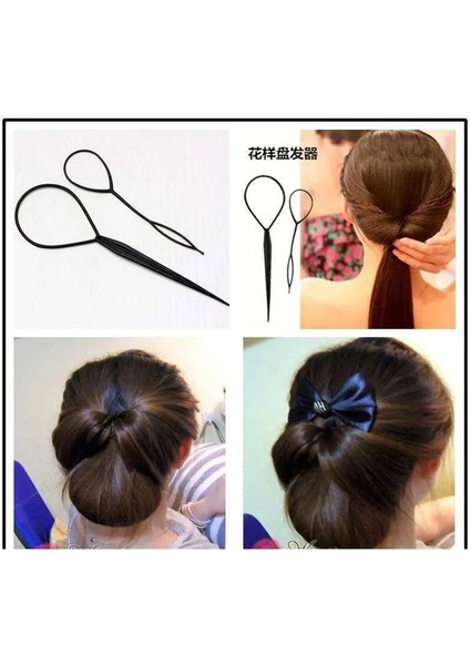 Adet/takım Sihirli Saç Örgü Büküm Bigudi Şekillendirici Seti Firkete Tutma Saç Braiders Çekme Saç Iğne At Kuyruğu Dıy Şekillendirici Aracı (Yurt Dışından) modelleri