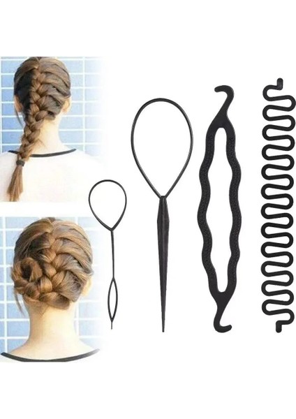 Adet/takım Sihirli Saç Örgü Büküm Bigudi Şekillendirici Seti Firkete Tutma Saç Braiders Çekme Saç Iğne At Kuyruğu Dıy Şekillendirici Aracı (Yurt Dışından) indirimleri