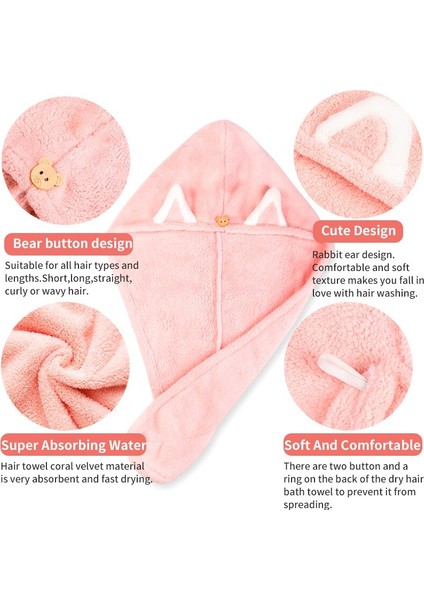 Süper Emici Hızlı Kuru Saç Havlusu Mikrofiber Duş Sonrası Saç Kurutma Wrap Bayan Çocuk Havlusu Hızlı Kuruyan Saç Havlusu (Yurt Dışından) fırsatları