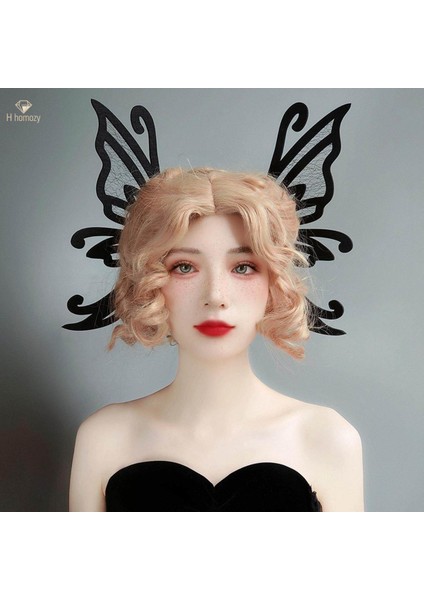 Gotik Kelebek Saç Klipleri Taçlar Makyaj Sahne Performansı Parti Saç Tokaları (Yurt Dışından)