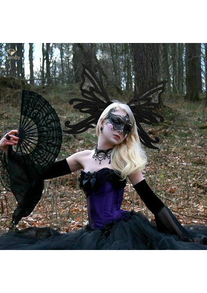 Gotik Kelebek Saç Klipleri Taçlar Makyaj Sahne Performansı Parti Saç Tokaları (Yurt Dışından) modelleri
