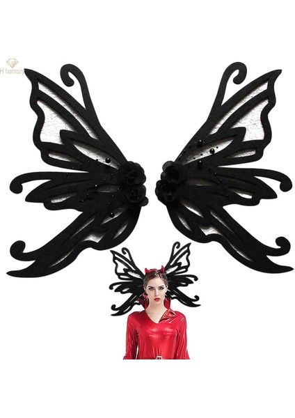 Gotik Kelebek Saç Klipleri Taçlar Makyaj Sahne Performansı Parti Saç Tokaları (Yurt Dışından) fırsatları