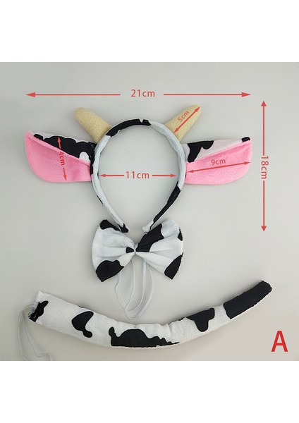 Hayvan Süt Kulak Şapkalar Süt Sığır Inek Hairband Parti Favor Kostüm Cosplay (Yurt Dışından) fiyatları