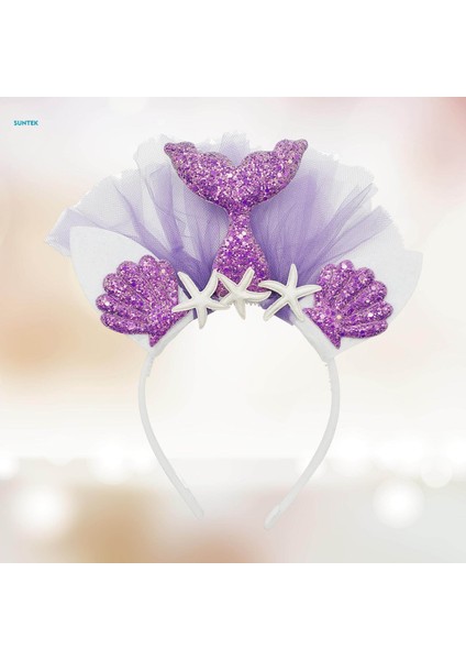 Zarif Headdress Fotoğraf Sahne Hairband Saç Aksesuarları Başlıklar Kafa Bandı Cosplay Sahne Performansı Günlük Parti Dekoru, Amaranth (Yurt Dışından)