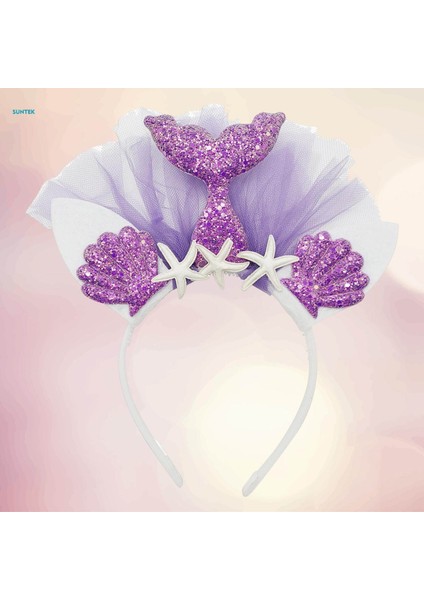 Zarif Headdress Fotoğraf Sahne Hairband Saç Aksesuarları Başlıklar Kafa Bandı Cosplay Sahne Performansı Günlük Parti Dekoru, Amaranth (Yurt Dışından) fiyatları