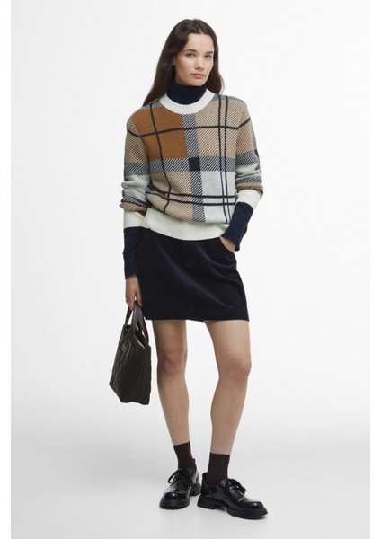 Brigitte Tartan Crew Neck Kazak MI11 Multi