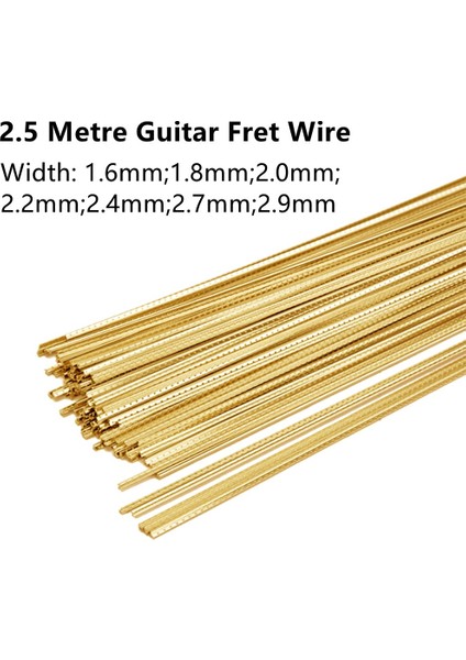 2 4mm Tarzı Radian Gitar Perde Teli 2.5 Metre Gitar Parmaklık Kendin Yap Perde Teli Pirinç Genişlik Pirinç Bas Için (Yurt Dışından) modelleri