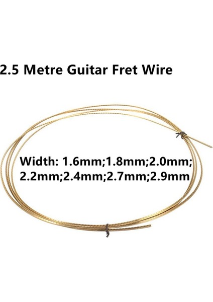 2 4mm Tarzı Radian Gitar Perde Teli 2.5 Metre Gitar Parmaklık Kendin Yap Perde Teli Pirinç Genişlik Pirinç Bas Için (Yurt Dışından) indirimleri