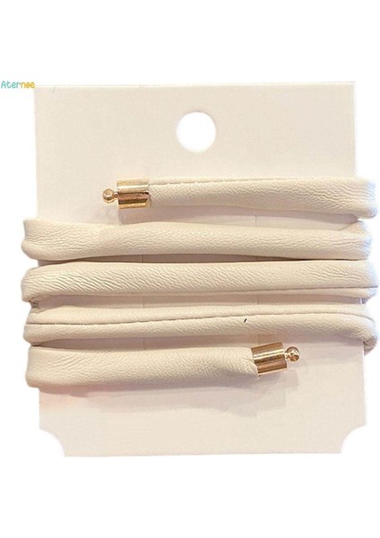 Kalın Saçlar Için 2x Basit Kore Tarzı Kafa Bandı At Kuyruğu Tutucu Yetişkin Halat (Yurt Dışından)