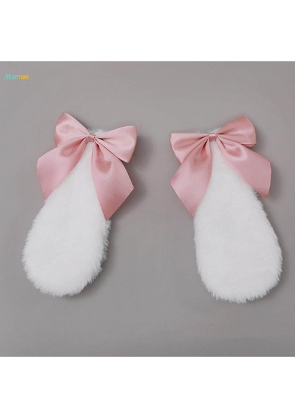 Çift Cosplay Tavşan Peluş Lop Kulaklar Saç Tokası Güzel Fotoğraf Sahne Için Pembe (Yurt Dışından) fiyatları