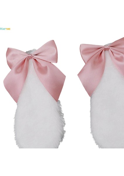 Çift Cosplay Tavşan Peluş Lop Kulaklar Saç Tokası Güzel Fotoğraf Sahne Için Pembe (Yurt Dışından) modelleri