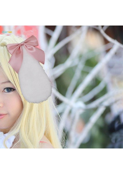 Çift Cosplay Tavşan Peluş Lop Kulaklar Saç Tokası Güzel Fotoğraf Sahne Için Pembe (Yurt Dışından) fırsatları