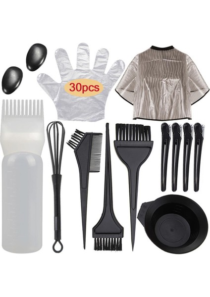 Monja 14 Adet/takım Profesyonel Salon Saç Boyası Fırçası Boya Şişesi Şal Şekillendirici Aracı Kişisel Aile Için Uygun (Yurt Dışından)