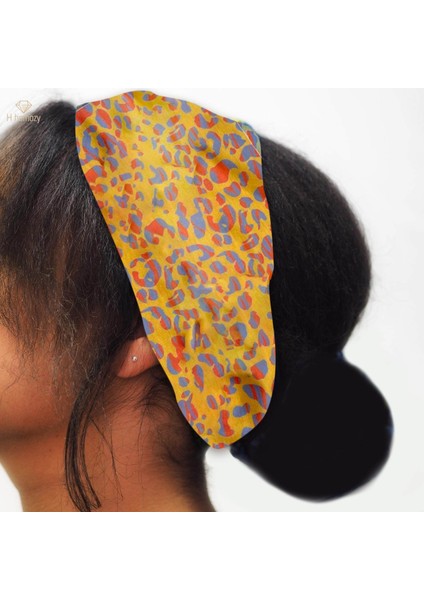 Moda Hairband Geniş Headwrap Kalın Saç Saç Aksesuarları Başlığı Elastik Kadın Leopar Bantlar Yoga Fitness Balo Parti Makyaj Için, Sarı (Yurt Dışından) fiyatları