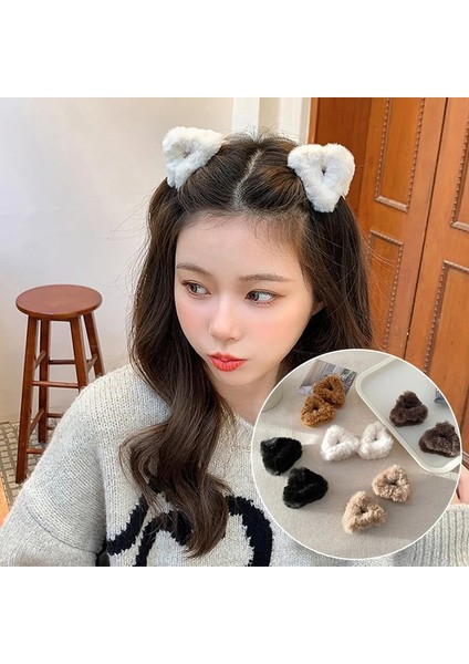 Yeni Kış Peluş Kedi Kulaklar Saç Klipleri Kadınlar Kızlar Için Kuzu Kaşmir Firkete Alın Patlama Klip Kabarık Çocuk Saç Aksesuarları (Yurt Dışından) modelleri