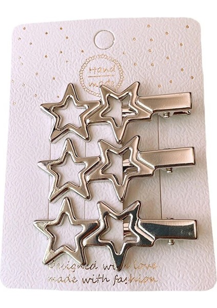 Adet Gümüş Metal Kaymaz Mat Siyah Alaşımlı Saç Tokası Büyük Geometrik Katı Saç Tokası Kadın Makyaj Saç Tokası Barrettte (Yurt Dışından) fırsatları