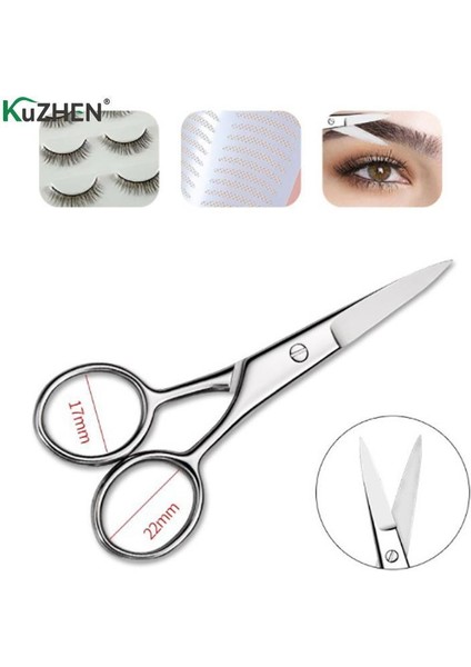 Profesyonel Paslanmaz Çivi Kaş Burun Kirpik Tırnak Eti Düzeltici Düz Kavisli Ucu Saç Kesimi Kaş Düzeltme Makası Tarım (Yurt Dışından) modelleri