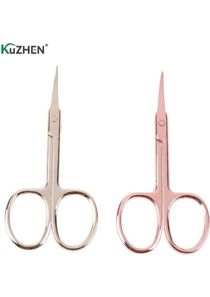 Profesyonel Paslanmaz Çivi Kaş Burun Kirpik Tırnak Eti Düzeltici Düz Kavisli Ucu Saç Kesimi Kaş Düzeltme Makası Tarım (Yurt Dışından) fırsatları