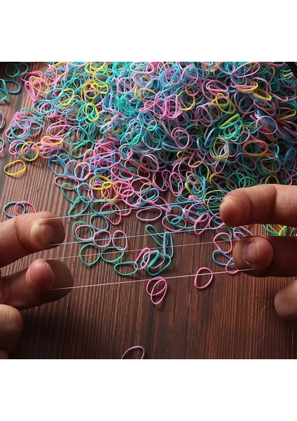 1000 Adet Çocuk Renkli Saç Aksesuarları Naylon Lastik Bant Elastik Kafa Bandı Kız Kafa Bandı At Kuyruğu Sabit Elastik Bant (Yurt Dışından) modelleri
