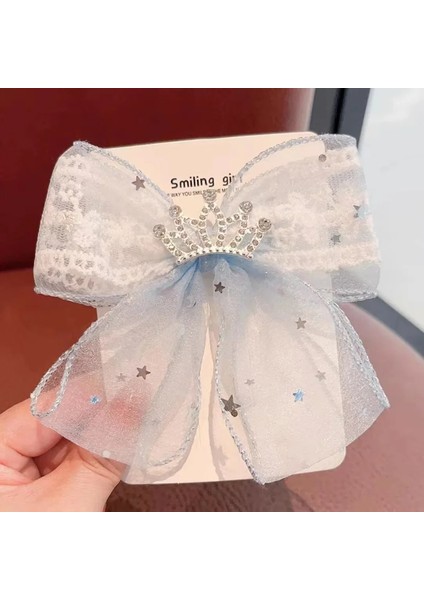 Yeni Tatlı ve Sevimli Saç Tokası Prenses Taklidi Taç Şeffaf Dantel Ilmek Tokalar Şapkalar Saç Aksesuarları Kızlar Için (Yurt Dışından) modelleri