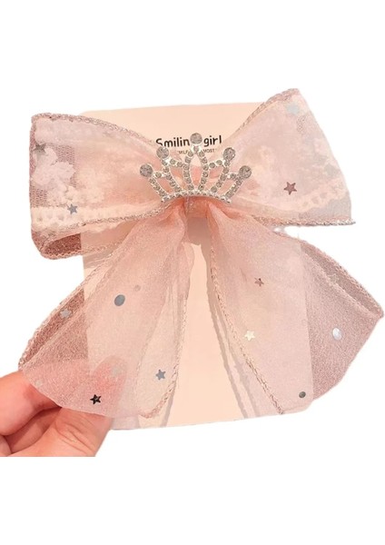 Yeni Tatlı ve Sevimli Saç Tokası Prenses Taklidi Taç Şeffaf Dantel Ilmek Tokalar Şapkalar Saç Aksesuarları Kızlar Için (Yurt Dışından) indirimleri