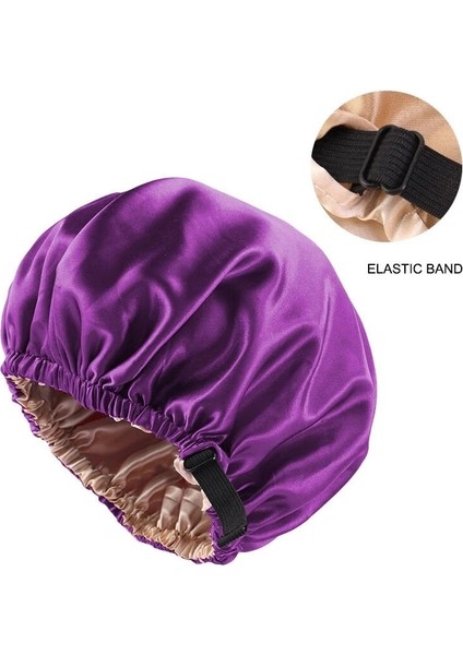 Yeni Stil Saten Saç Kap Uyku Için Gece Şapkası Görünmez Düz Ayarlama Taklit Ipek Moda Yuvarlak Saç Şekillendirici Aksesuarları (Yurt Dışından)