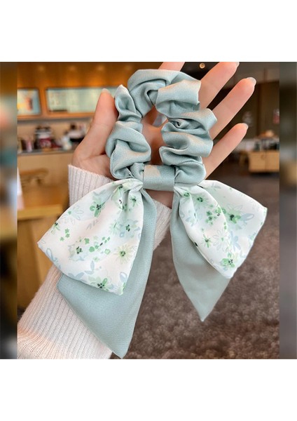 Ipek Scrunchie Elastik Saç Yay Bağları Kadın Tavşan Kulaklar Renkli Saç Bandı At Kuyruğu Tutucu Kafa Bandı Kızlar Saç Aksesuarları (Yurt Dışından) fiyatları