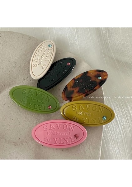 Yeni Tatlı Harfler Saç Klipleri Asetat Kristal Geometrik Tokalarım Düz Renk Tokalar Kore Ins Kadın Aksesuarları Yan Iğneler (Yurt Dışından)