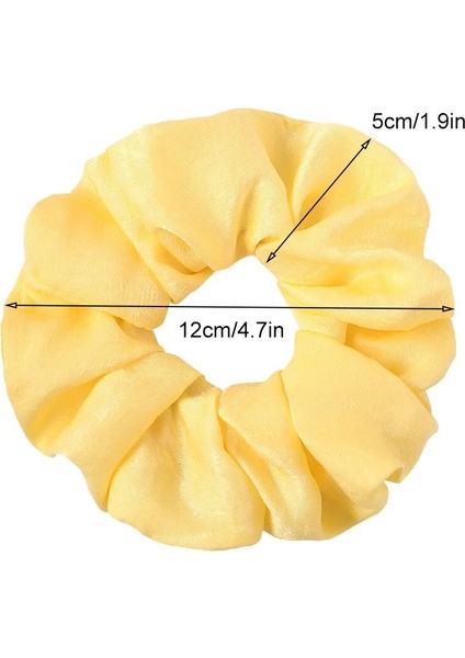 Yeni Kadın Elastik Saç Bantları Moda 18 Renk Sevimli Güzellik Kız Şapkalar Rahat Saten Katı Scrunchie Hairbands (Yurt Dışından) fırsatları